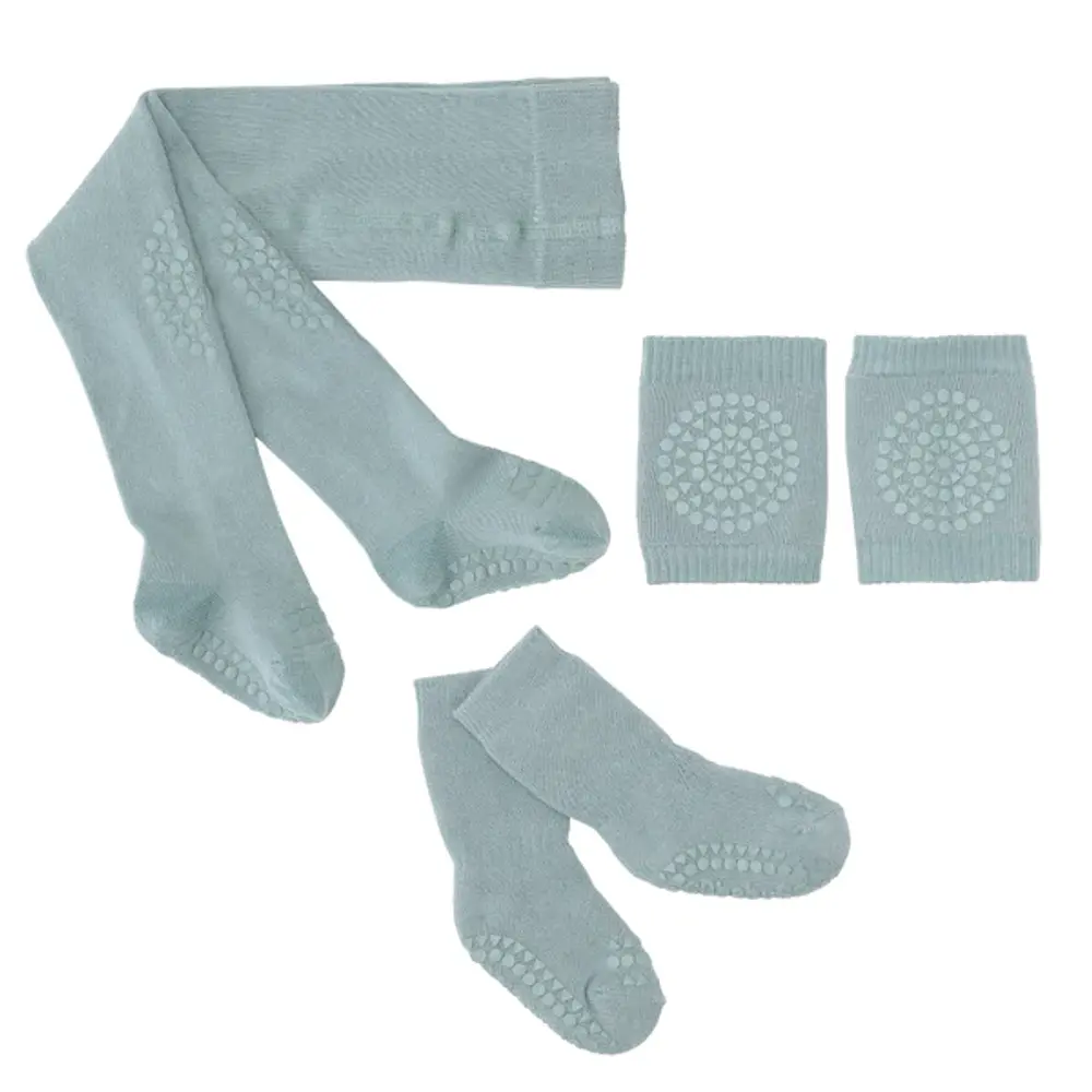 Crawling Starter Sæt   Dusty Blue   12 18 Mdr. fra Gobabygo