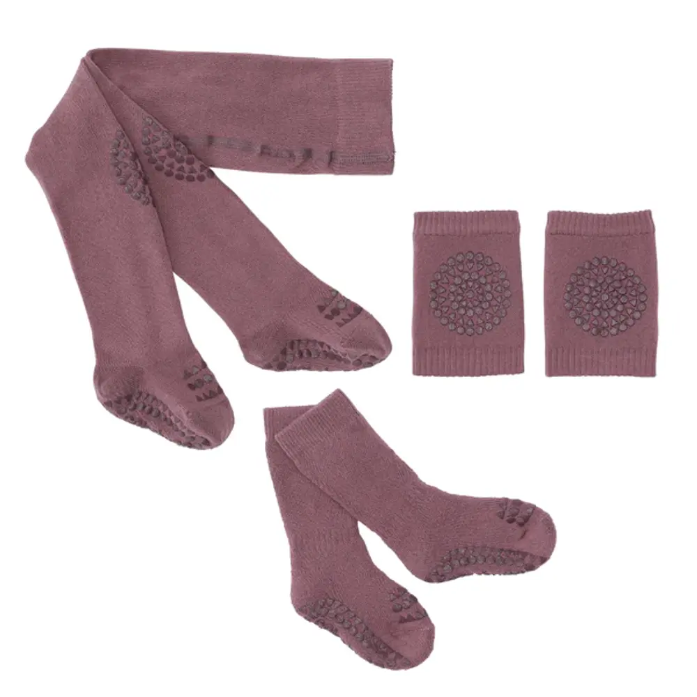 Crawling Starter Sæt   Misty Plum   6 12 Mdr. fra Gobabygo