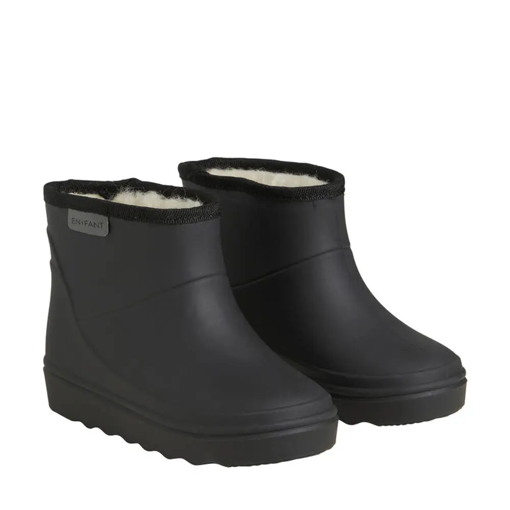Thermo Støvler Kort Solid   Black   26 fra En Fant