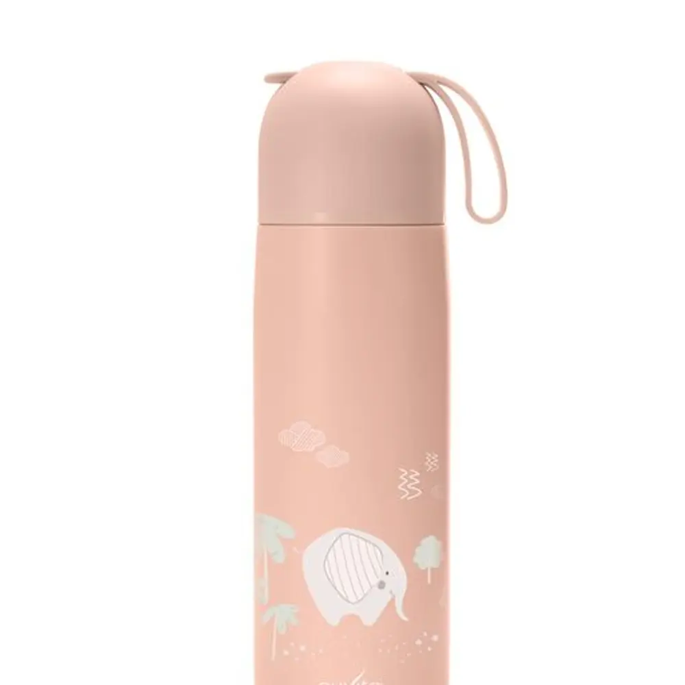 400 Ml Rustfri Stål Drikkeflaske Pink fra Nuvita