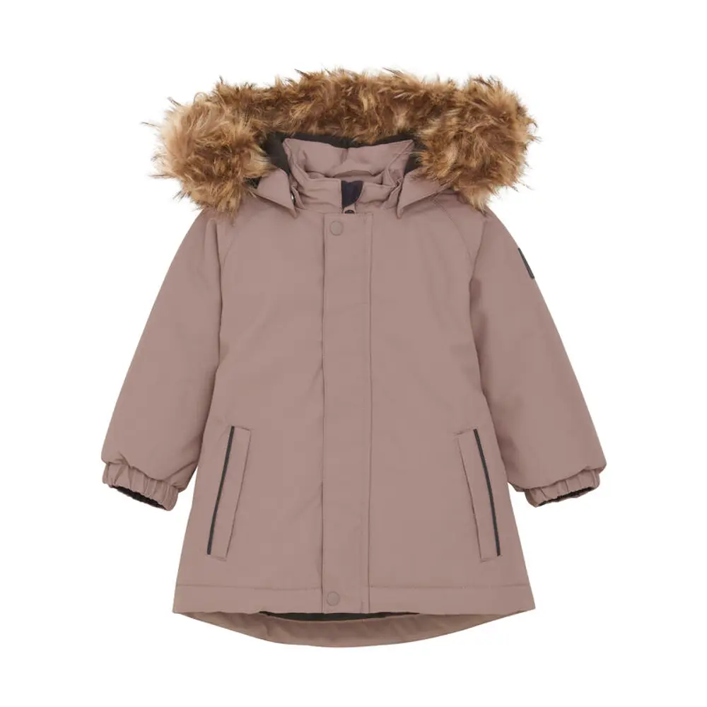 Jakke M. Fake Fur   Antler   80 fra Color Kids