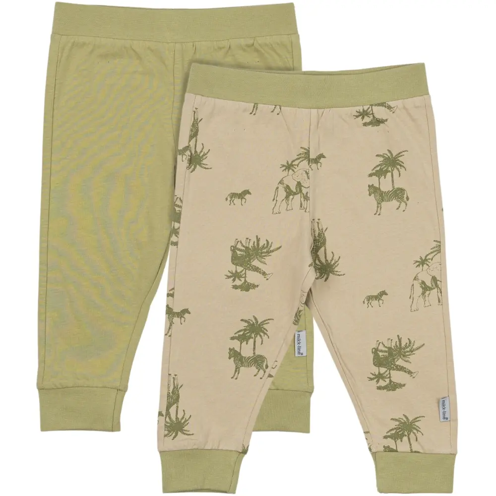2 Pak Legging   Gray Green   0 3 Mdr. fra Mikk-line
